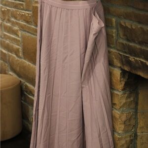 Elegant Mauve A-Line Skirt